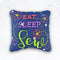 Eat Sleep Sew Pin Cushion 4x4 5x5 6x6 7x7 | Sweet Pea.