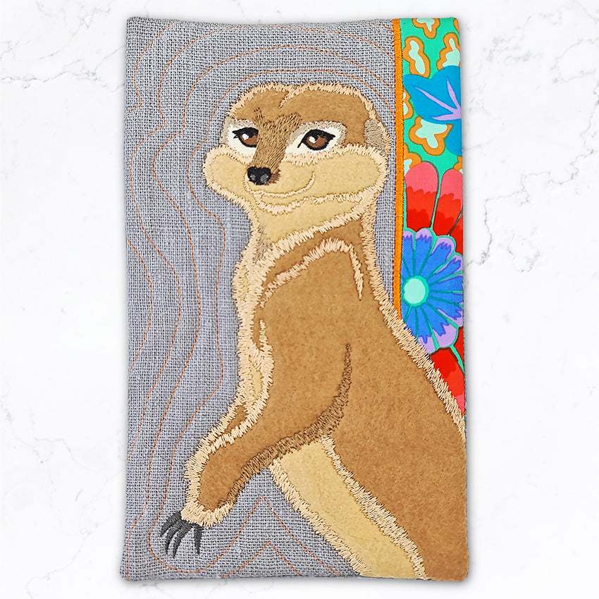 Meerkat Add-on Block or Mug Rug 5x7 6x10 and 7x12 - Sweet Pea Australia In the hoop machine embroidery designs. in the hoop project, in the hoop embroidery designs, craft in the hoop project, diy in the hoop project, diy craft in the hoop project, in the hoop embroidery patterns, design in the hoop patterns, embroidery designs for in the hoop embroidery projects, best in the hoop machine embroidery designs perfect for all hoops and embroidery machines