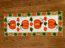 Pumpkin Quilt Block and Table Runner 5x7 6x10 8x12 9.5x14 - Sweet Pea