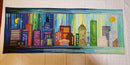 Cityscape Table Runner 5x7 6x10 8x12 - Sweet Pea