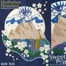 Meditation Mountain 6x10 7x12 - Sweet Pea