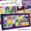 Meow Meow Quilt 4x4 5x5 6x6 7x7 - Sweet Pea