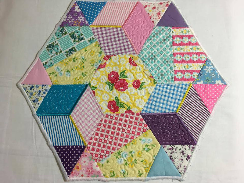 Quilt Pattern & Template - Marti Michell - Interlocking Hexagons - Ode to  Asia