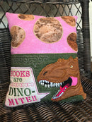 Dinosaur Reading Pillow 5x7 6x10 8x12 - Sweet Pea