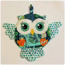 Owl Zipper Purse 4x4 5x5 - Sweet Pea