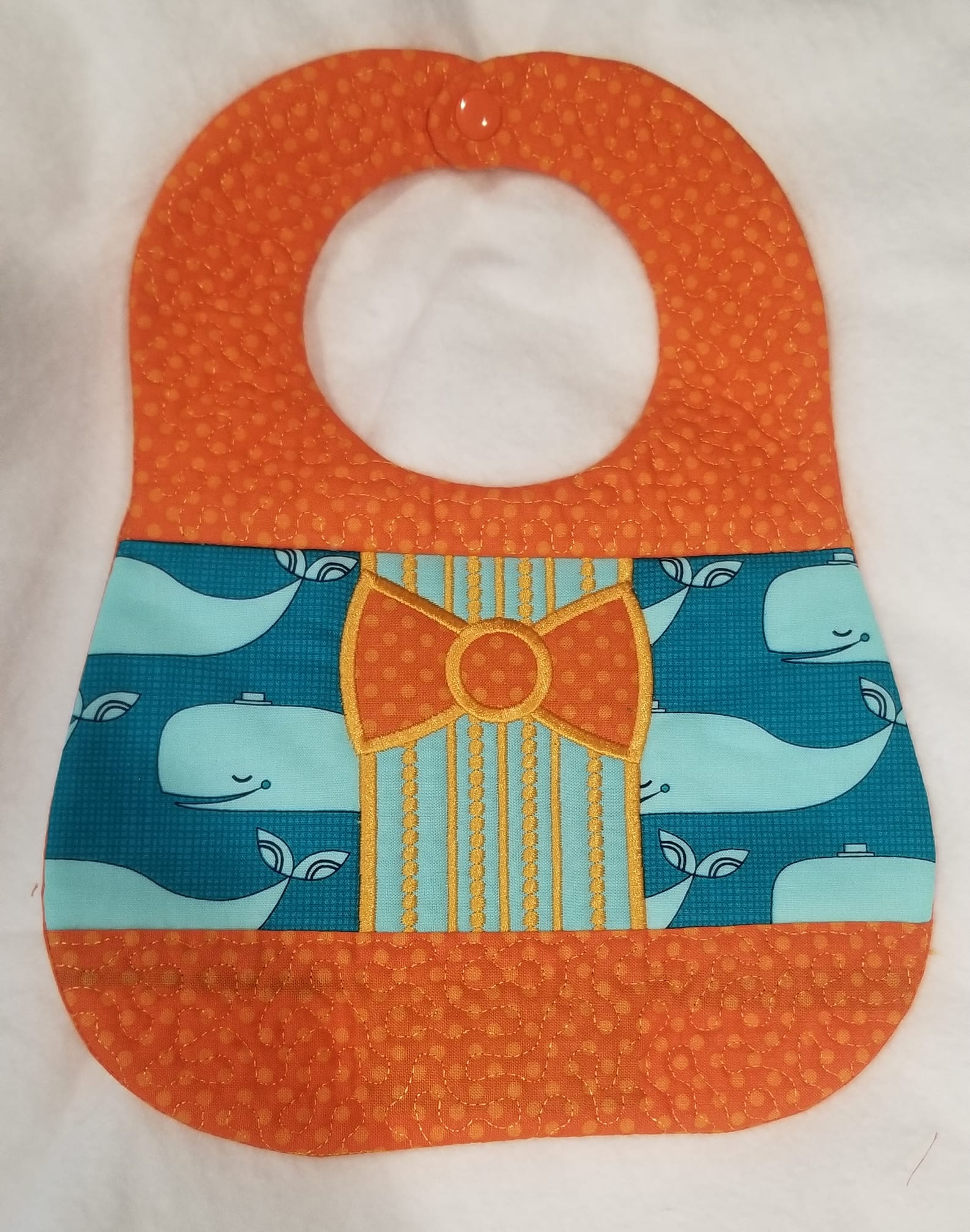 Bow tie fashion bib