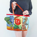 Dinosaur Pocket Bag 5x7 6x10 8x12 - Sweet Pea In The Hoop Machine Embroidery Design