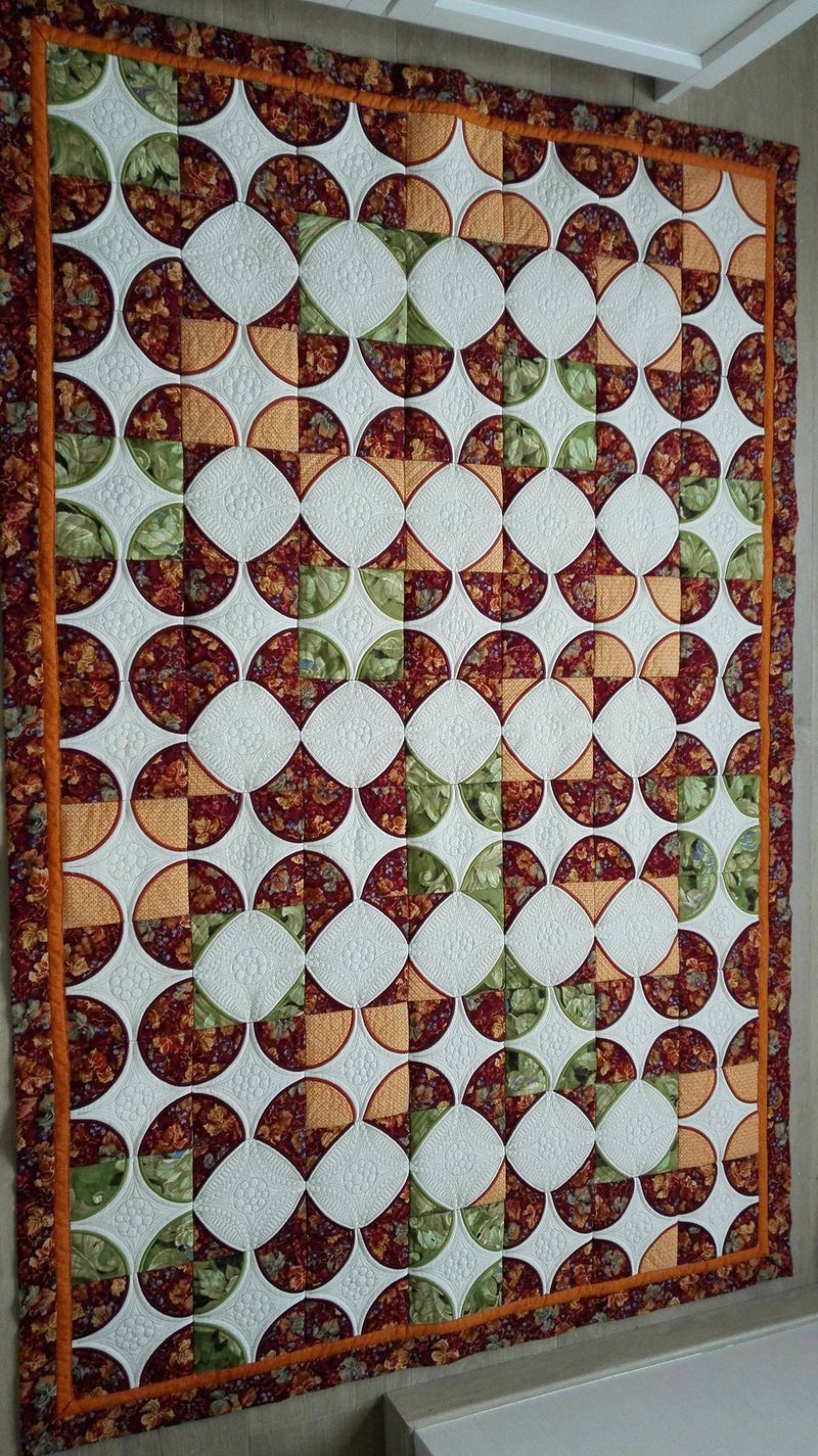 Circles Quilt and Blocks 4x4 5x5 6x6 7x7 - Sweet Pea