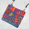 Mosaic Flap Shoulder Bag 5x7 6x10 7x12 9x12 8x8 - Sweet Pea In The Hoop Machine Embroidery Design