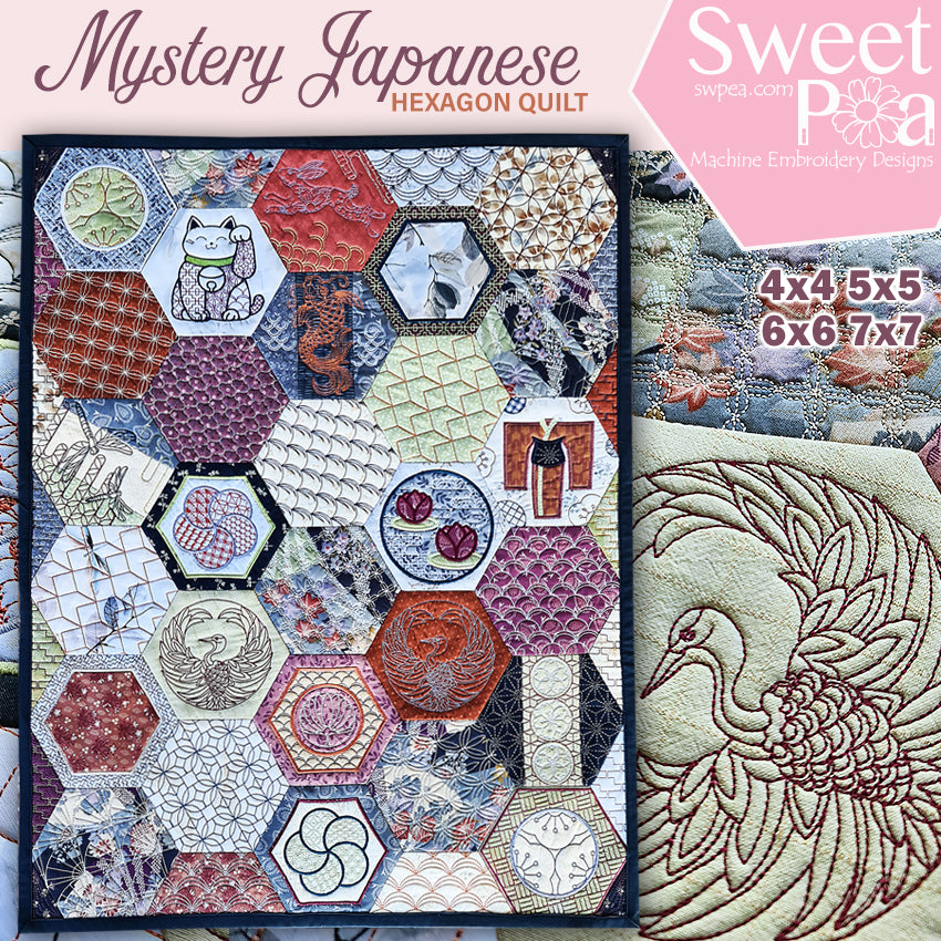 Mystery Japanese Hexagon Quilt Assembly Instructions - Sweet Pea Australia In the hoop machine embroidery designs. in the hoop project, in the hoop embroidery designs, craft in the hoop project, diy in the hoop project, diy craft in the hoop project, in the hoop embroidery patterns, design in the hoop patterns, embroidery designs for in the hoop embroidery projects, best in the hoop machine embroidery designs perfect for all hoops and embroidery machines