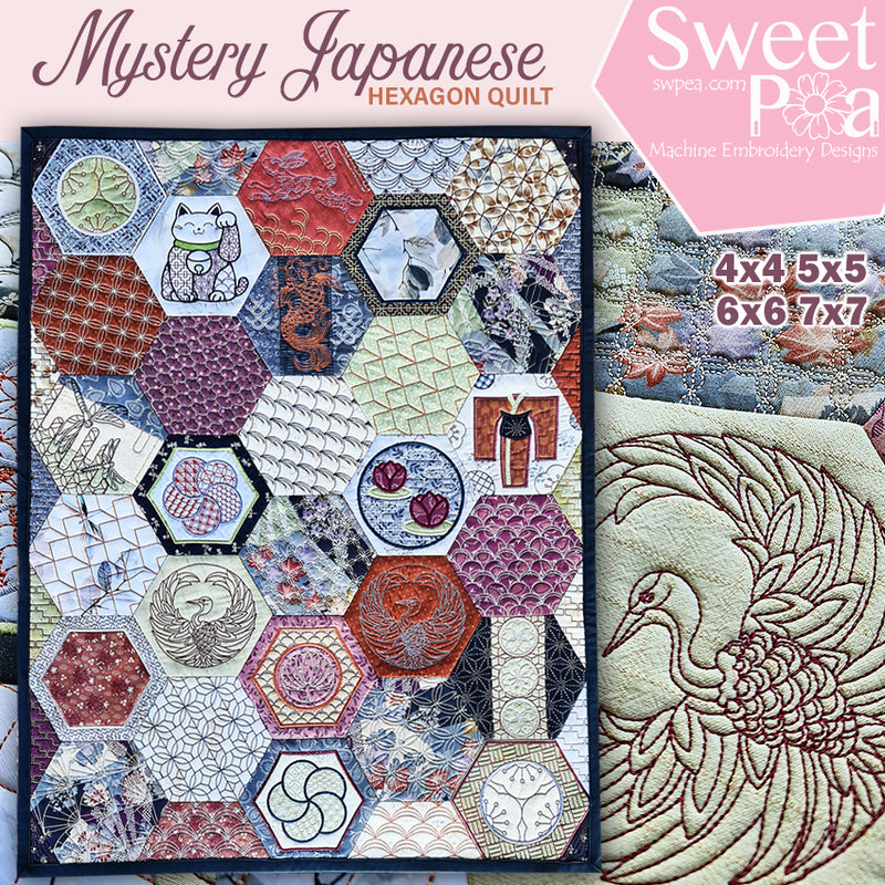 Mystery Japanese Hexagon Quilt Assembly Instructions | Sweet Pea.