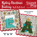 Mystery Christmas Bunting Day 2 Blocks - Sweet Pea