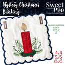 Mystery Christmas Bunting Day 11 Block - Sweet Pea