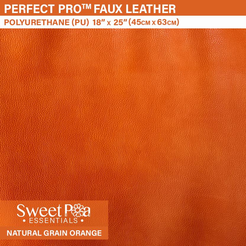 Perfect Pro™ Faux Leather - Natural Grain Orange 1.0mm - Sweet Pea Australia In the hoop machine embroidery designs. in the hoop project, in the hoop embroidery designs, craft in the hoop project, diy in the hoop project, diy craft in the hoop project, in the hoop embroidery patterns, design in the hoop patterns, embroidery designs for in the hoop embroidery projects, best in the hoop machine embroidery designs perfect for all hoops and embroidery machines