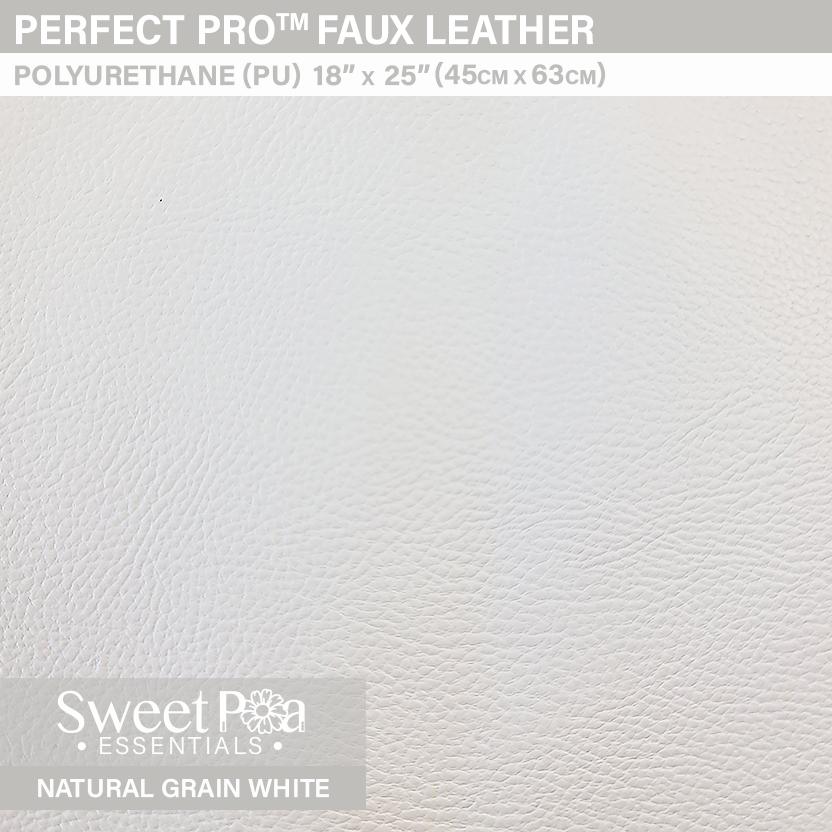 Perfect Pro™ Faux Leather - Natural Grain White 1.0mm - Sweet Pea Australia In the hoop machine embroidery designs. in the hoop project, in the hoop embroidery designs, craft in the hoop project, diy in the hoop project, diy craft in the hoop project, in the hoop embroidery patterns, design in the hoop patterns, embroidery designs for in the hoop embroidery projects, best in the hoop machine embroidery designs perfect for all hoops and embroidery machines