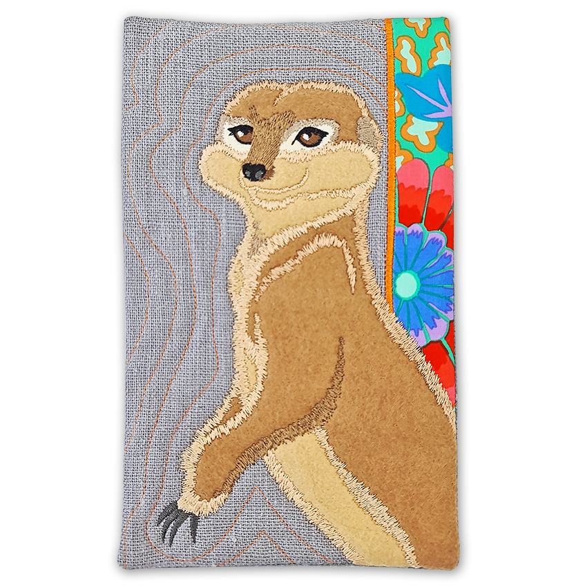 Meerkat Add-on Block or Mug Rug 5x7 6x10 and 7x12 - Sweet Pea Australia In the hoop machine embroidery designs. in the hoop project, in the hoop embroidery designs, craft in the hoop project, diy in the hoop project, diy craft in the hoop project, in the hoop embroidery patterns, design in the hoop patterns, embroidery designs for in the hoop embroidery projects, best in the hoop machine embroidery designs perfect for all hoops and embroidery machines