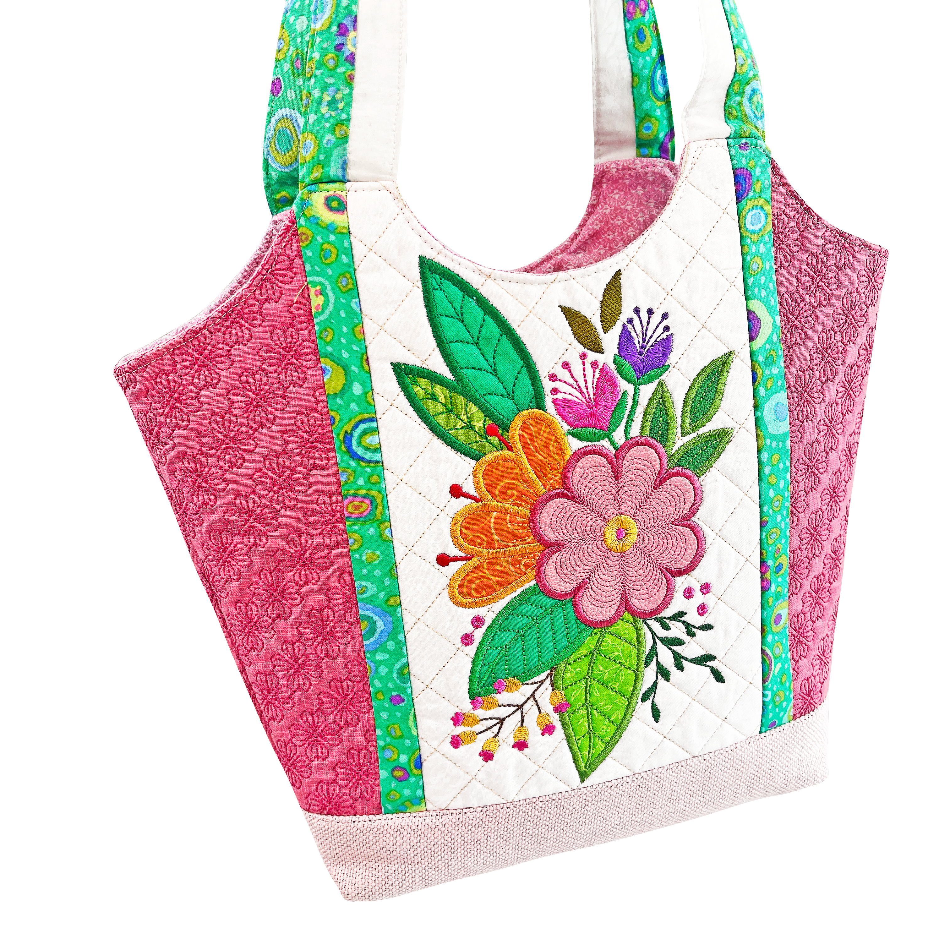 Bloom Bag 5x7 6x10 7x12 In the hoop machine embroidery designs