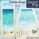 Ocean Scene Hanger or Runner 5x7 6x10 and 7x12 - Sweet Pea