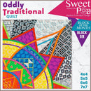 Oddly Traditional Quilt BOM Sew Along Quilt Block 6 - Sweet Pea
