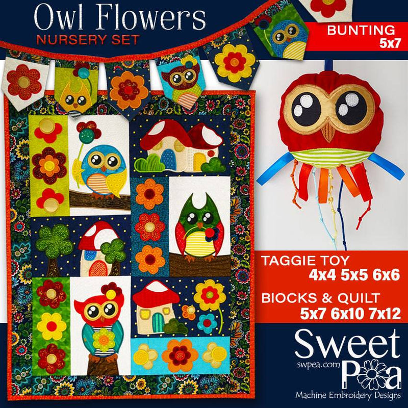 Owl Flowers Nursery Set - Sweet Pea