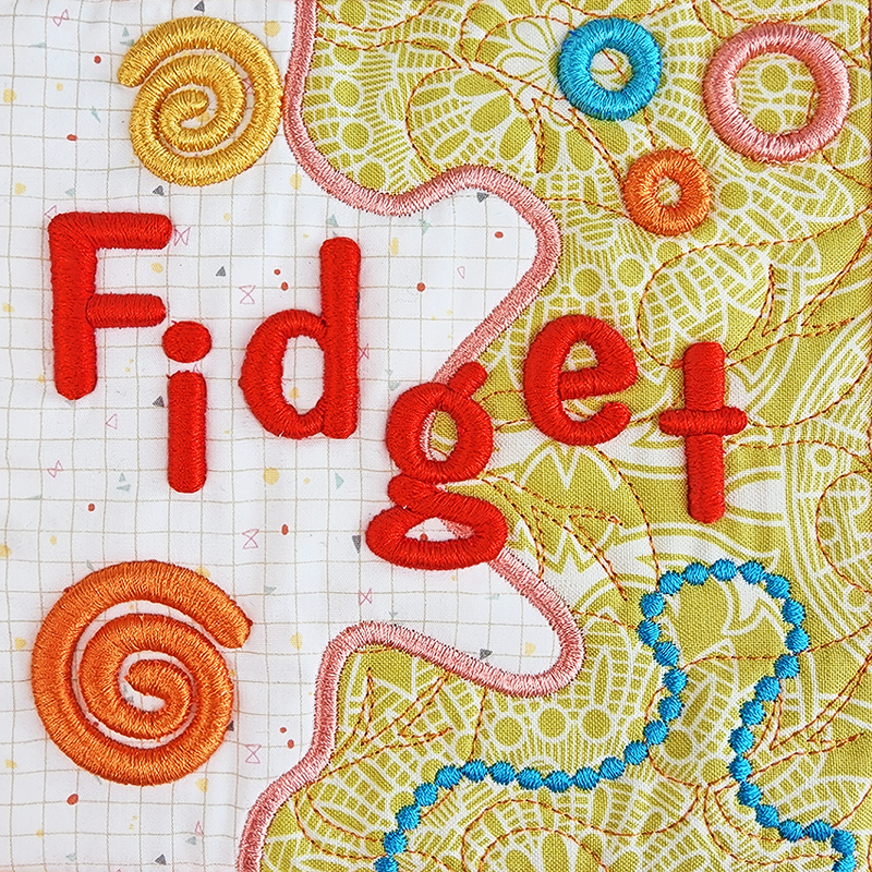 ITH in the hoop Embroidery Ideas - Fidget Mat