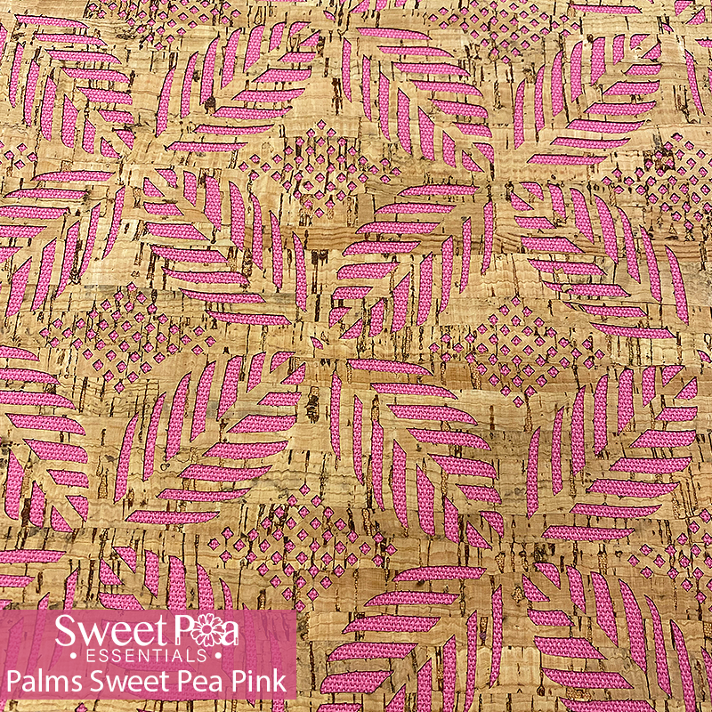 Perfect Pro™ Cork - Palms Sweet Pea Pink 1.0mm In the hoop machine embroidery designs