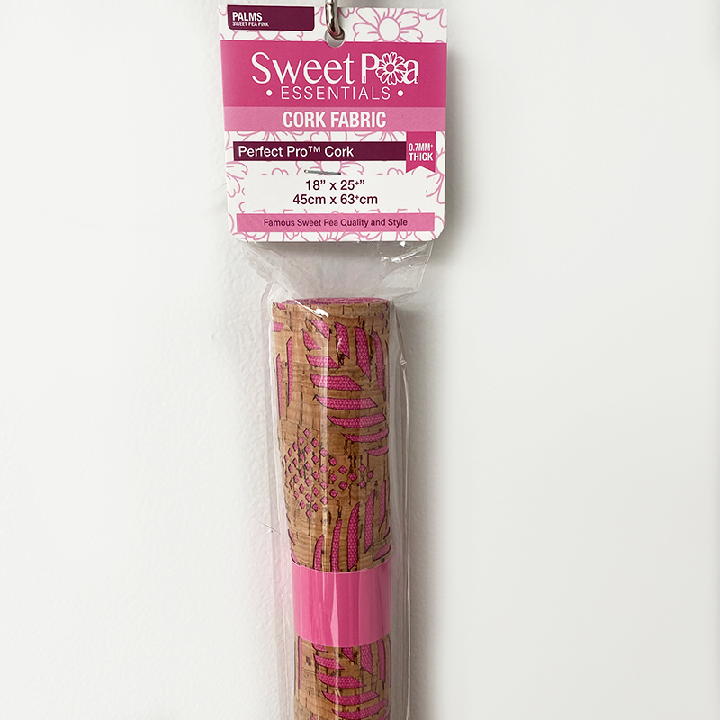 Perfect Pro™ Cork - Palms Sweet Pea Pink 1.0mm In the hoop machine embroidery designs