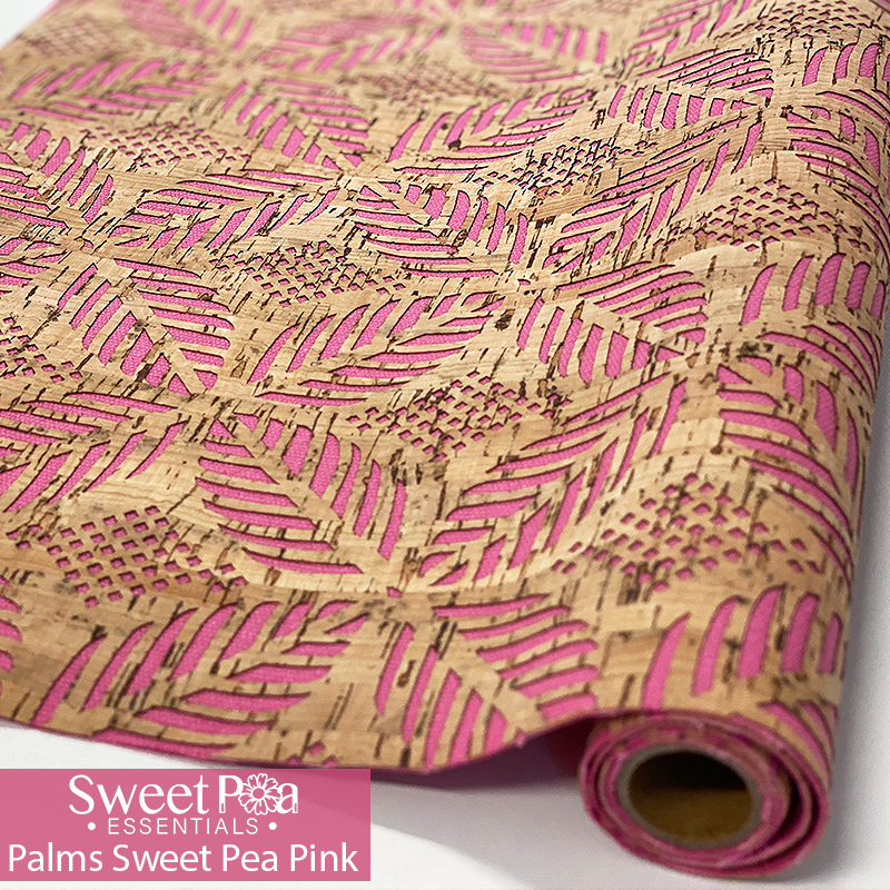 Perfect Pro™ Cork - Palms Sweet Pea Pink 1.0mm In the hoop machine embroidery designs