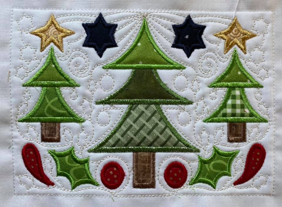 BOW Christmas Wonder Mystery Quilt Block 2 - Sweet Pea Australia In the hoop machine embroidery designs. in the hoop project, in the hoop embroidery designs, craft in the hoop project, diy in the hoop project, diy craft in the hoop project, in the hoop embroidery patterns, design in the hoop patterns, embroidery designs for in the hoop embroidery projects, best in the hoop machine embroidery designs perfect for all hoops and embroidery machines