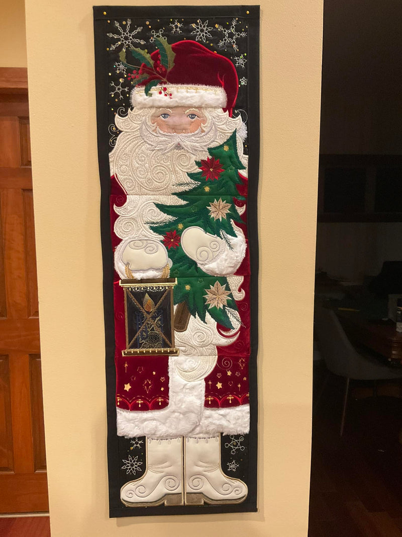 In The Hoop Santa Key Door Hanger Embroidery Design - Creative Appliques