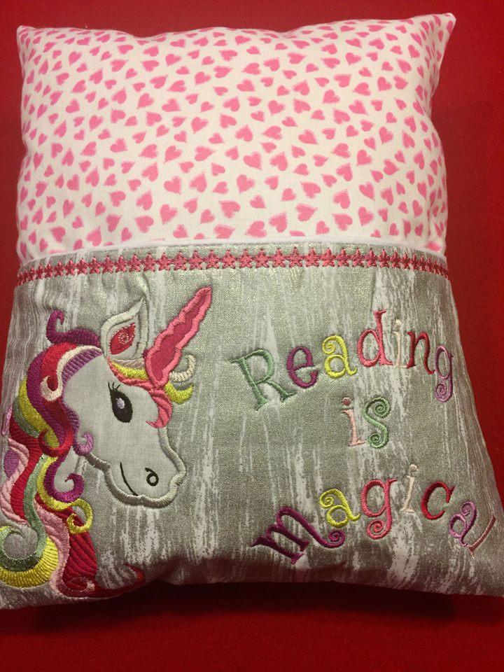 Horse / Unicorn Reading Pillow 5x7 6x10 8x12 - Sweet Pea Australia In the hoop machine embroidery designs. in the hoop project, in the hoop embroidery designs, craft in the hoop project, diy in the hoop project, diy craft in the hoop project, in the hoop embroidery patterns, design in the hoop patterns, embroidery designs for in the hoop embroidery projects, best in the hoop machine embroidery designs perfect for all hoops and embroidery machines