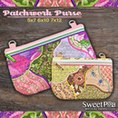 Patchwork Purse 5x7 6x10 7x12 - Sweet Pea In The Hoop Machine Embroidery Design