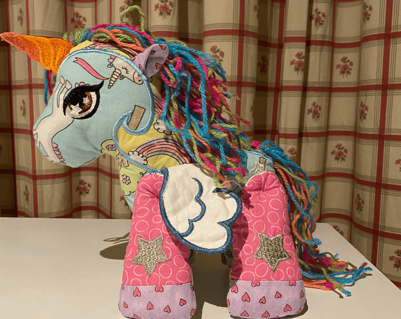 Star Queen the Unicorn Stuffed Toy 5x7 and 6x10 - Sweet Pea