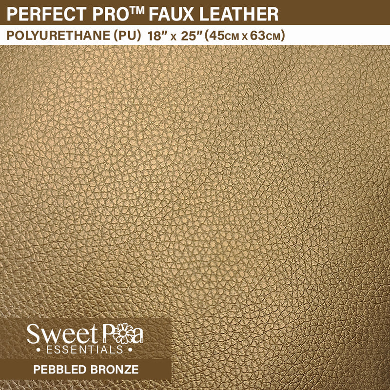 Perfect Pro™ Faux Leather - Pebbled Bronze 0.9mm