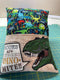 Dinosaur Reading Pillow 5x7 6x10 8x12 - Sweet Pea