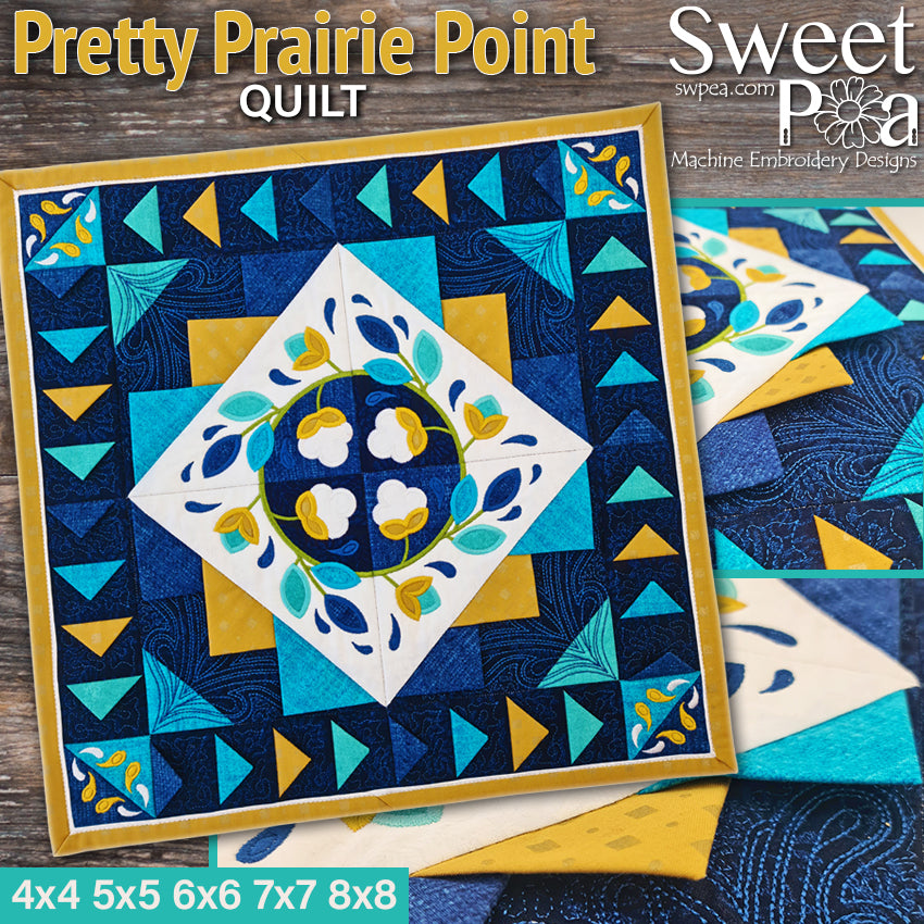 Pretty Prairie Point Quilt 4x4 5x5 6x6 7x7 8x8 - Sweet Pea Australia In the hoop machine embroidery designs. in the hoop project, in the hoop embroidery designs, craft in the hoop project, diy in the hoop project, diy craft in the hoop project, in the hoop embroidery patterns, design in the hoop patterns, embroidery designs for in the hoop embroidery projects, best in the hoop machine embroidery designs perfect for all hoops and embroidery machines