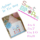 Pretty House Machine Embroidery Applique Design 4x4 5x7 6x10 8x8 - Sweet Pea