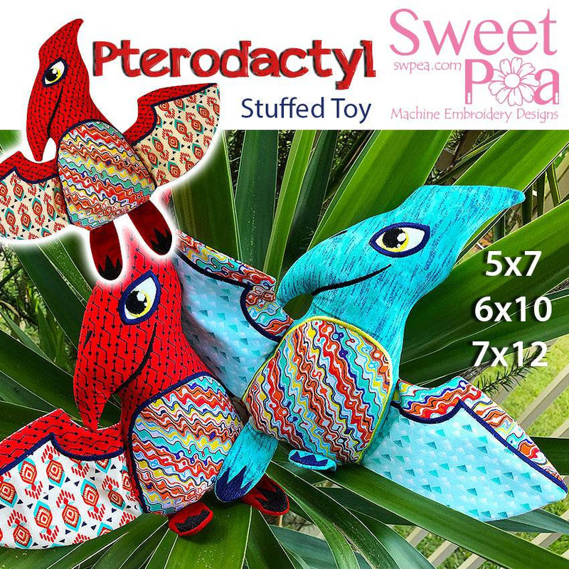 Pterodactyl Stuffed Toy 5x7 6x10 7x12 - Sweet Pea