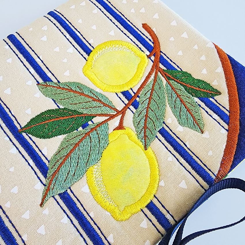 Lemon Lane Bag Set In the hoop machine embroidery designs