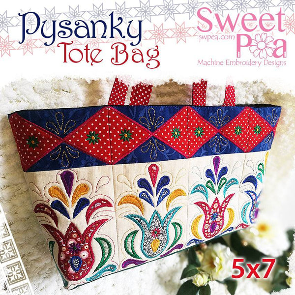 Pysansky Tote Bag 5x7 - Sweet Pea