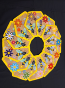 Honeybee Placemat & Coaster Set - Sweet Pea In The Hoop Machine Embroidery Design