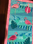Flamingo Table Runner or Hanger 5x7 6x10 8x12 - Sweet Pea