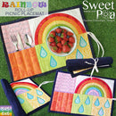 Rainbow Roll-up Picnic Placemat 5x5 6x6 - Sweet Pea