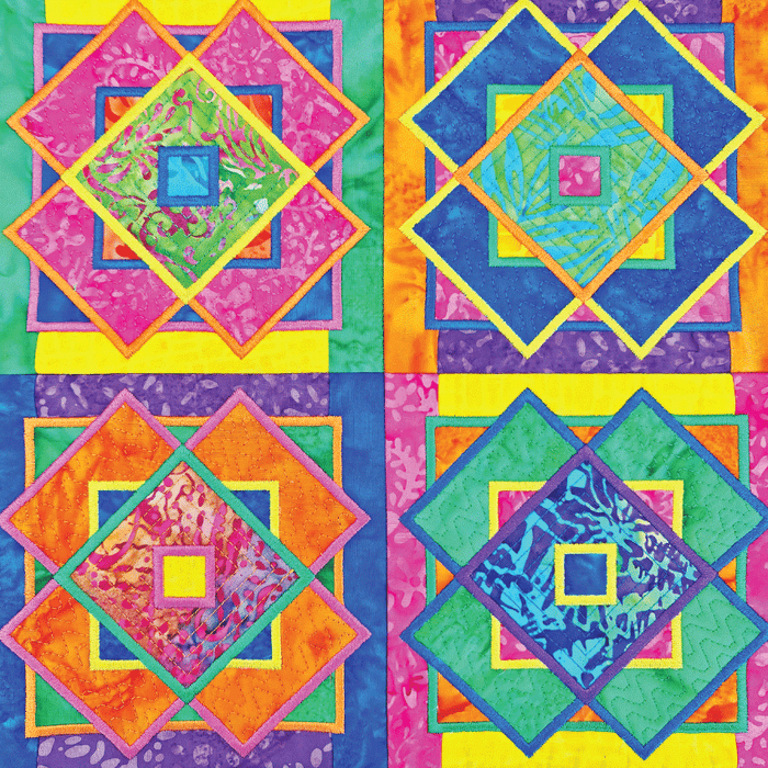 In The Hoop Embroidery Designs - Repeating Pattern Table Runner