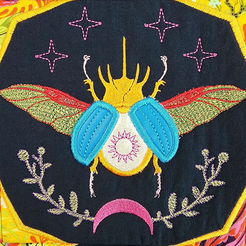 Willson's Wonders Insect Quilt 4x4 5x5 6x6 7x7 In the hoop machine embroidery designs