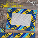 Ribbon Quilt Borders 4x4 5x5 5x7 6x6 6x10 7x7 7x12 8x8 8x12 | Sweet Pea.