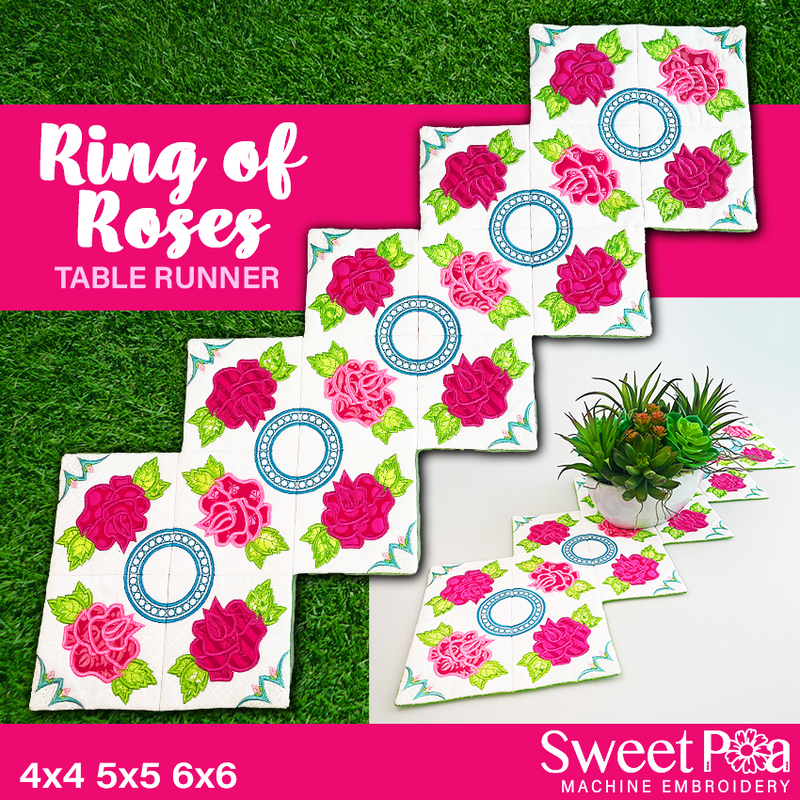 ring of roses runner with sizes