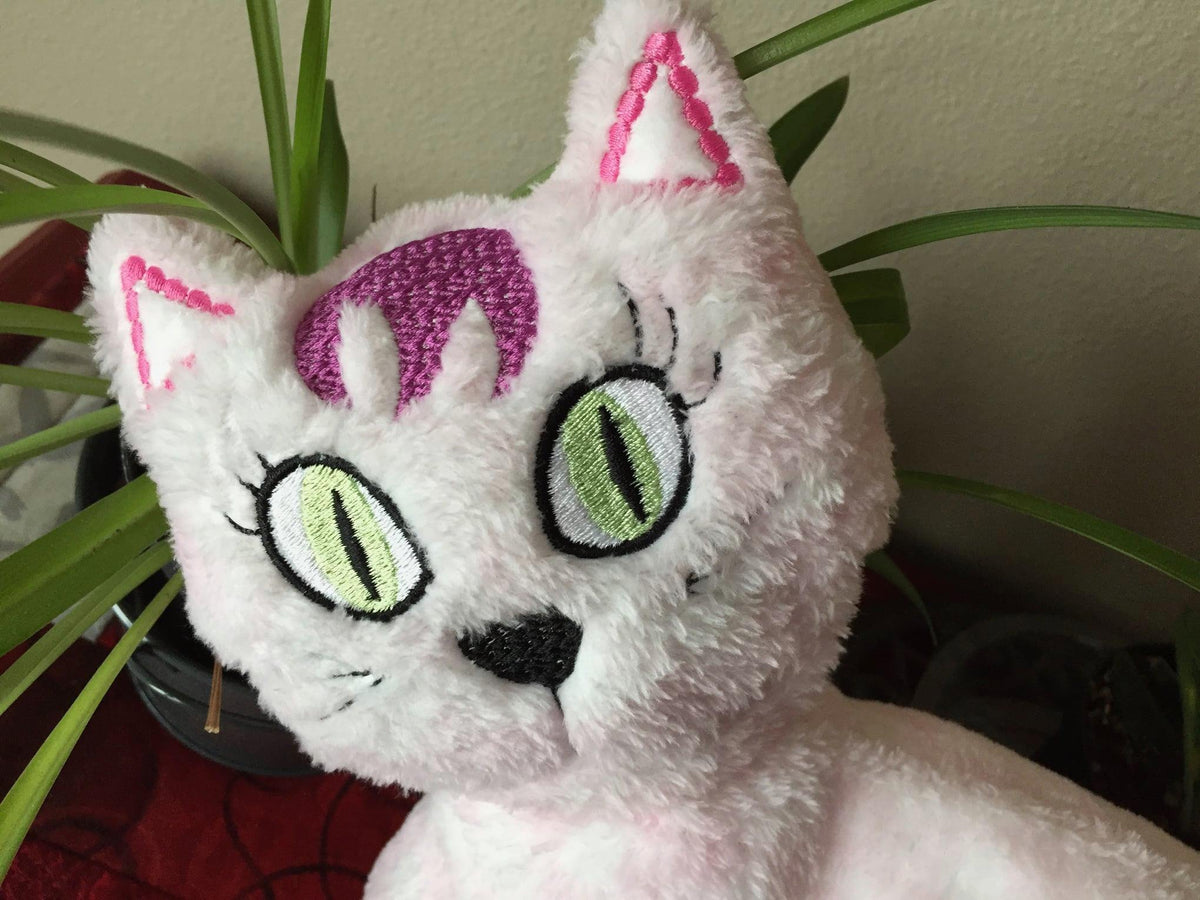 Embroidery Design In The Hoop - Kerry the Cat Stuffed Toy