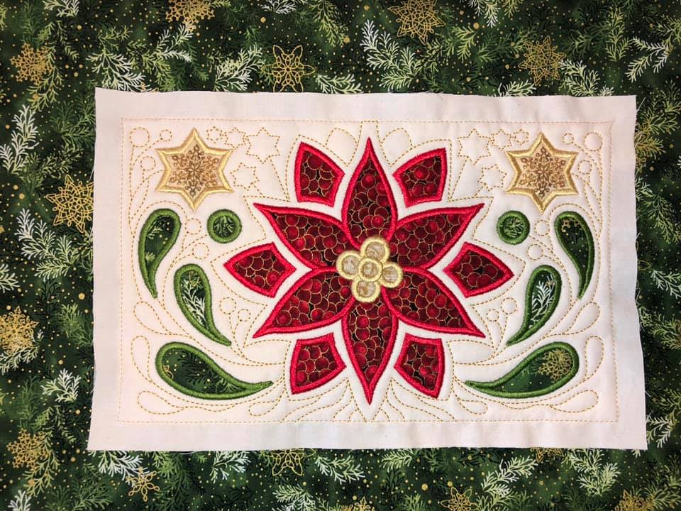 BOW Christmas Wonder Mystery Quilt Block 8 - Sweet Pea Australia In the hoop machine embroidery designs. in the hoop project, in the hoop embroidery designs, craft in the hoop project, diy in the hoop project, diy craft in the hoop project, in the hoop embroidery patterns, design in the hoop patterns, embroidery designs for in the hoop embroidery projects, best in the hoop machine embroidery designs perfect for all hoops and embroidery machines