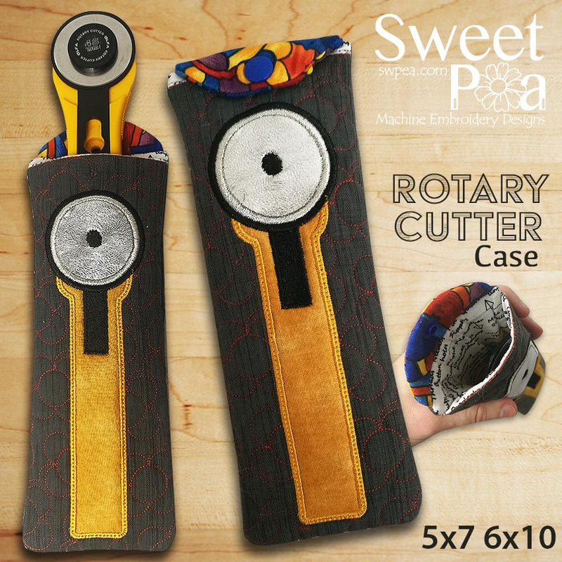 Cutter Case In The Hoop Embroidery Design - Rotary Cutter Cases